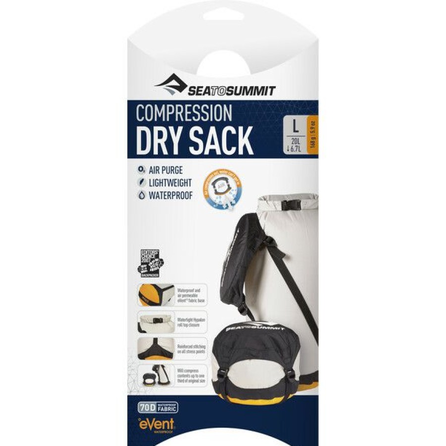 Packing Organisers * | Sea To Summit Event Dry Compression Sack Large Grey