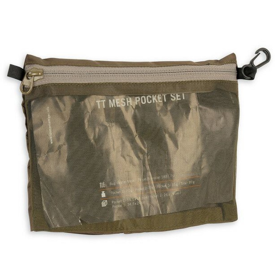 Packing Organisers * | Tasmanian Tiger Tt Mesh Pocket Set Olive