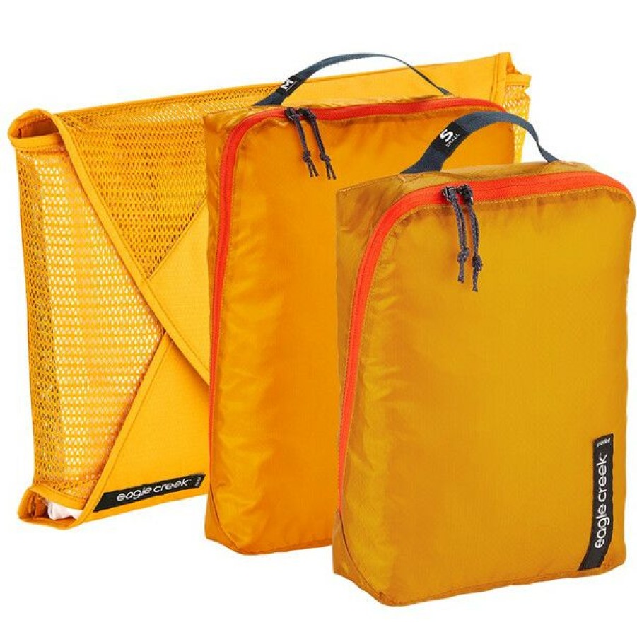 Packing Organisers * | Eagle Creek Pack It Starter Set Sahara Yellow