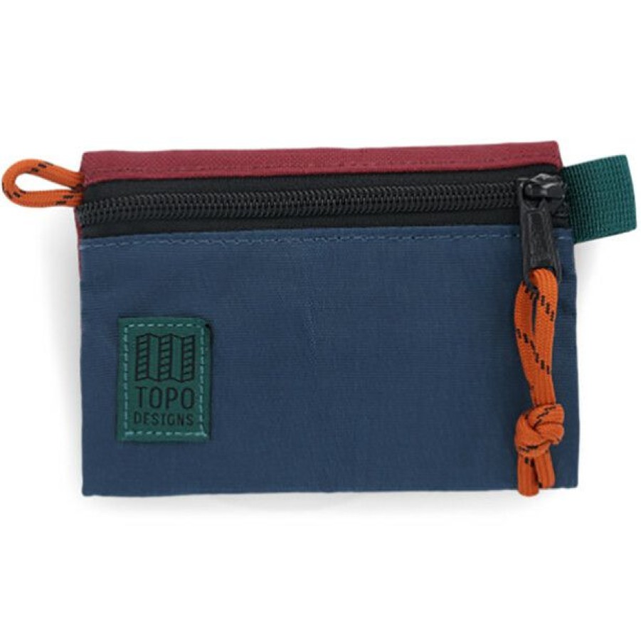 Organizer * | Topo Designs Accessory Bag M Pond Blue/Zinfandel