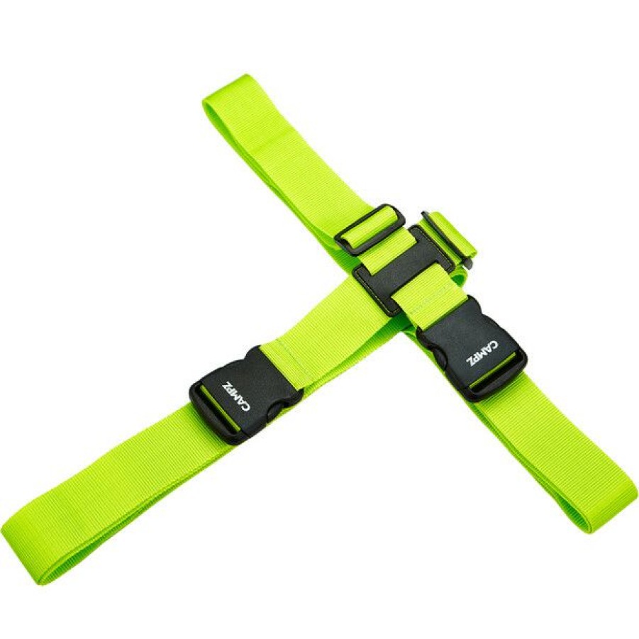 Packing Organisers * | Campz Crossed Luggage Strap Applegreen