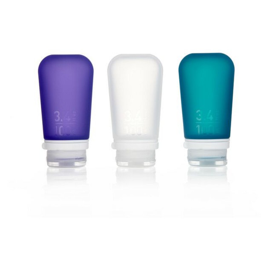 Packing Organisers * | Humangear Gotoob 100Ml 3-Pack Transparent/Violett/Turquoise