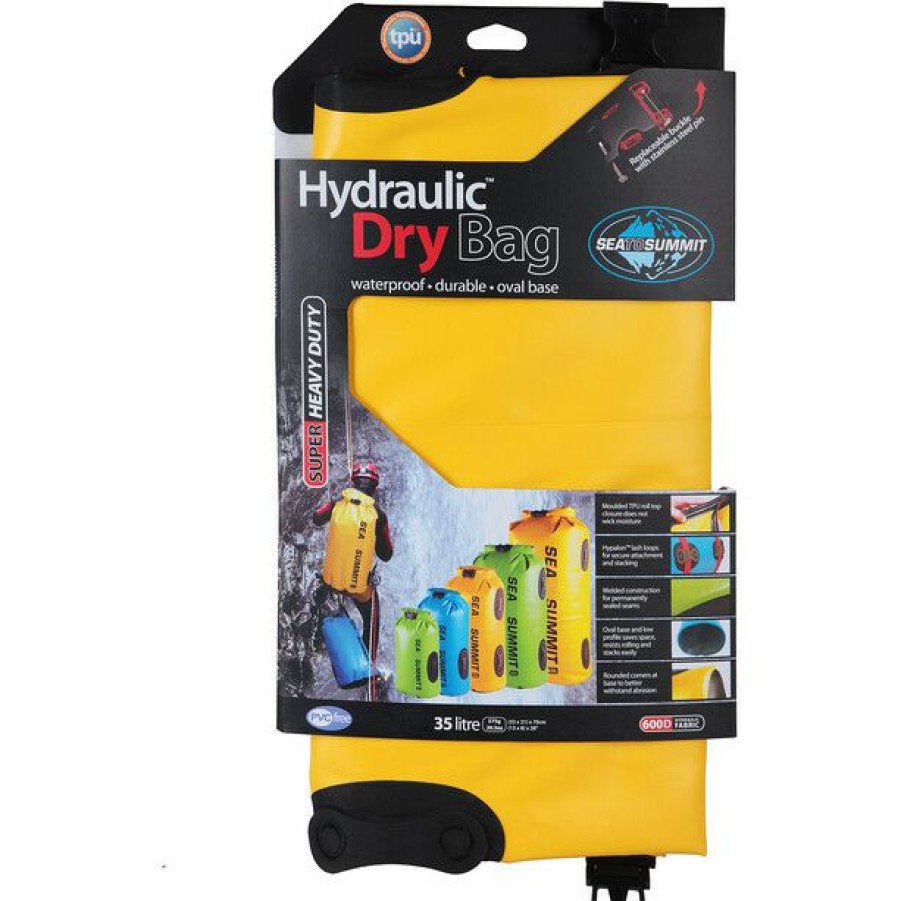 Packing Organisers * | Sea To Summit Hydraulic Dry Bag 35L Yellow