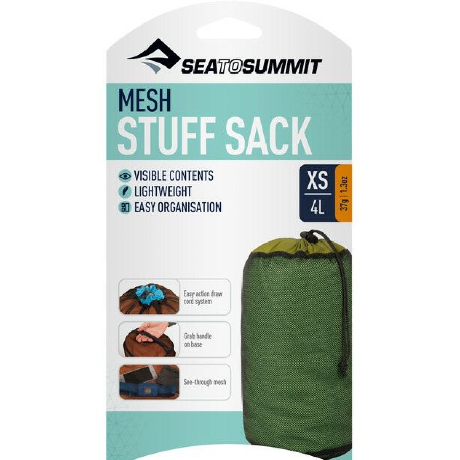 Packing Organisers * | Sea To Summit Mesh Stuff Sack Xs Green