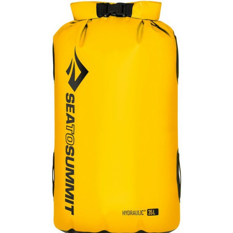 Pack Bags & Rolls * | Sea To Summit Hydraulic Dry Pack With Harness 35L Yellow