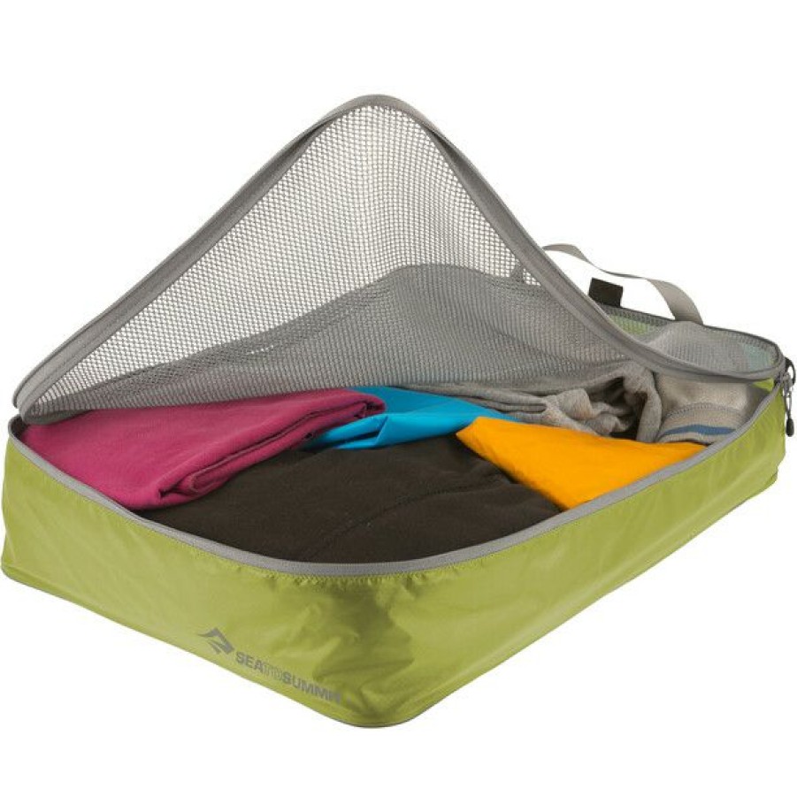 Organizer * | Sea To Summit Garment Mesh Bag L Lime/Grey